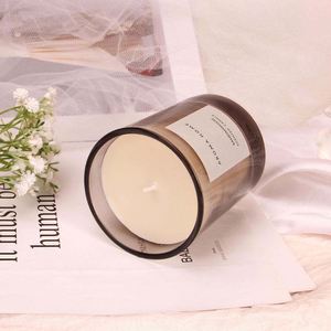 Bougie parfumée Aroma Home en verre, cire de soja, freesia, bleuet sauvage, aromathérapie, style minimaliste, décoration d'intérieur - Product Image 3
