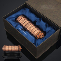 Candado Cryptex Personalizado YUESHEN con Código Da Vinci Extendido, Mini Rompecabezas con Contraseña de Letras, Compartimento Oculto, Piezas de Mecanizado CNC para Regalo