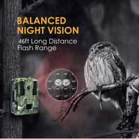 Caméra de surveillance de la faune BSTCAM 4K 48MP avec connexion vidéo et contrôle par application WiFi, portée IR 30m/92ft, détection de mouvement extérieure, LED IR 940nm