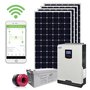 Energía Verde, Venta Directa de Fábrica, Inversor de 3000W con Batería de Gel de 15 <span class=keywords><strong>Kwh</strong></span>, Sistema de Energía Solar Fuera de la Red con Monitoreo WiFi - Product Image 2