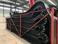 Bande transporteuse en caoutchouc naturel YUPHENG avec jupes latérales et crampons pour machines agricoles, service de moulage, origine Shandong