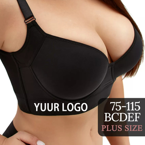 <span class=keywords><strong>Soutien</strong></span>-<span class=keywords><strong>gorge</strong></span> lisse à armatures grande taille pour femme, push-up, ajustable, avec effet de rassemblement, Tailles 34 36 38 40 42 44 46 48 50, Bonnets ABCDEFGH, Vente en gros - Product Image 2