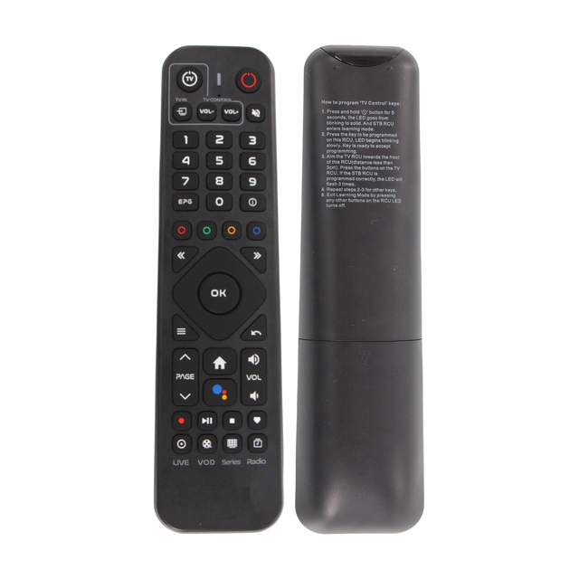 ES-RM096-1-V Factory Price Remote Control for New Google Chromecast 4k TV Google Voice Set-Top Box Smart TV G9N9N Voice BT IR