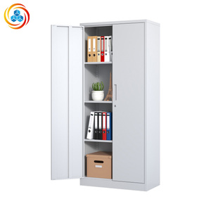 Metal <b>Filing</b> Cabinet Key Lock | 4 Adjustable <b>Shelves</b> | Mobile | Easy Assembly | Modern | School | Office Workshop Commercial Use - Product Image 5