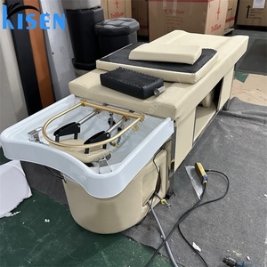 KISEN Hair Washing <b>Bed</b> Beauty Salon Water Circulation Spa Head <b>Bed</b> Thai Massage Shampoo <b>Bed</b> with Plumbing Shampoo Chair - Product Image 2
