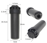 Arroseur de jardin escamotable haute pression en ABS de 1/2 pouce, rotation à 360 degrés, raccord rapide, plastique durable pour l'arrosage