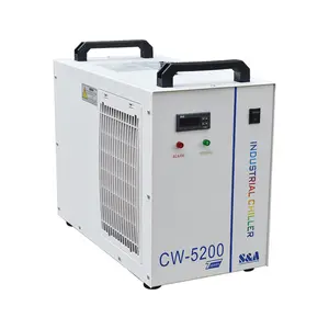 CW5202 pendingin air Mini, pendingin dua tabung Laser CO2