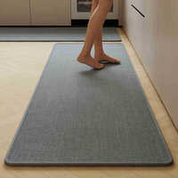 Tapis de cuisine Lanseon en fibres synthétiques modernes, antidérapant, super absorbant, écologique, résistant aux taches, épaisseur moyenne pour la maison