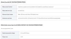 Sonde de tension AC sans contact HIOKI <span class=keywords><strong>SP3000</strong></span> importée du Japon : légère, portable et à utilisation sécurisée - Product Image 5