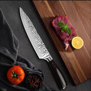 سكاكين طاه عالية الكربون من الفولاذ المقاوم للصدأ 8 بوصة حادة مع مقبض مريح - Product Image 1