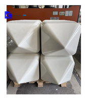 FRP GRP conception extérieure en fibre de verre systèmes de radiofréquence 6ft Radôme bateau bateau plat 800X800 antenne Radôme Shell pour aéroport