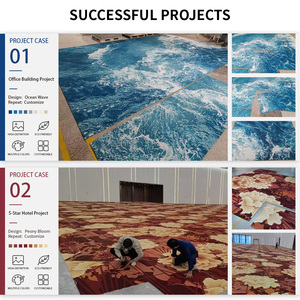 Losetas de Alfombra Acolchadas con Diseño de Rompecabezas, Personalizables, para Oficinas Comerciales, Pisos Modulares Modernos y Decorativos de Alta Calidad para Hoteles - Product Image 1