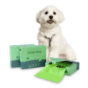 Biodegradable Waterproof Dog Poop Pet Carrier Bag Pet Supplies Dog Cats Waste Bag Dispenser