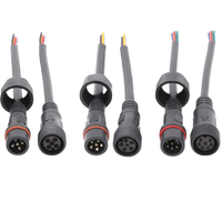 AOHUA Projets d'éclairage urbain M19 5PIN électrique isolé moulé avec câble mâle femelle connecteur de câble d'alimentation en PVC ip65