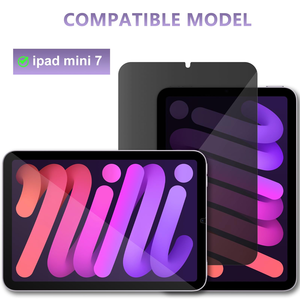 ฟิล์มกระจกนิรภัยแบบกันมอง 2.5D 9H สำหรับ <span class=keywords><strong>iPad</strong></span> Mini <span class=keywords><strong>7</strong></span> Pro รุ่นที่ <span class=keywords><strong>7</strong></span> ปี 2024 ป้องกันรอยขีดข่วน ป้องกันรอยนิ้วมือ ครอบคลุมเต็มจอ - Product Image 3