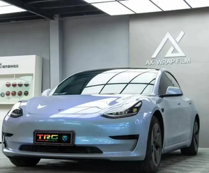 Chameleon Blue Two-tone Gloss Candy Grey to Blue <strong>Car</strong> Packaging PPF Film <strong>Vinyl</strong> Polyvinyl Chloride Film <strong>Car</strong> <strong>Warp</strong> Film - Product Image 3