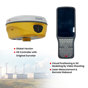 เครื่องรับสัญญาณเลเซอร์ GPS RTK SOUTH ALPS2 พร้อมช่องสัญญาณ 1698 ช่อง และ IMU Laser+กล้องสองตัว GNSS RTK สำหรับงานสำรวจที่ดิน AR Stake Out - Product Image 3