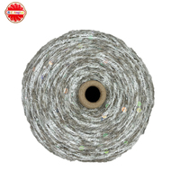Handmade Eco-Friendly Recycled Ring Spun Cotton Yarn Hand Knitting High Tenacity Space Dyed Sequined Fancy