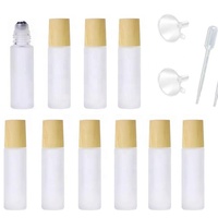 Bouteilles vides de cire vibrante, vente en gros, paille de blé blanche, 10 ml, rouleau sur bouteille, rouleau de placage uv
