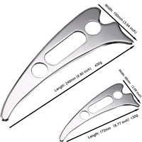 Outil IASTM à 3 trous en acier inoxydable, grattoir musculaire, libération myofasciale, mobilisation des tissus mous, outil de massage Gua Sha pour le corps