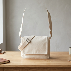 Bolso Bandolera de Lona para Mujer, Color Sólido, Minimalista, con Cierre de Solapa, Ligero, para Uso Diario, Todas las Temporadas - Product Image 4