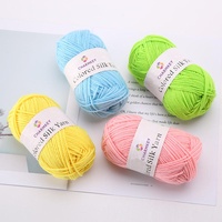 High Quality Dyed Soft Multicolor Hand Knitting 100% Polyester Yarn for Crochet Sweater