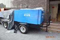 Compresseur d'air à vis portable Airstone Diesel 190cfm compresseurs d'air 185 CFM 145 psi 8bar 41kw 55HP 2 roues pour la peinture