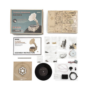 <span class=keywords><strong>Robotime</strong></span> <span class=keywords><strong>Rokr</strong></span> Jouets assemblés à la main LKB01 Gramophone classique <span class=keywords><strong>3D</strong></span> Puzzles en bois pour livraison directe - Product Image 5