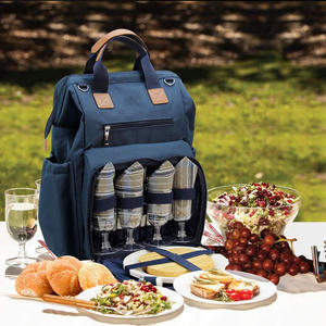 Bolsa Térmica Portátil Personalizada de Vinilo Azul Económica <span class=keywords><strong>para</strong></span> Picnic | Playa | Trabajo | Bolsa Térmica <span class=keywords><strong>para</strong></span> Transportar Alimentos Frescos y Cerveza - Product Image 4