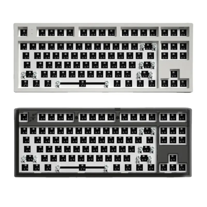 Kit de teclado inalambrico MK870 2.4G Tres modos Eje personalizado Tecla completa Intercambio en caliente 87 teclas