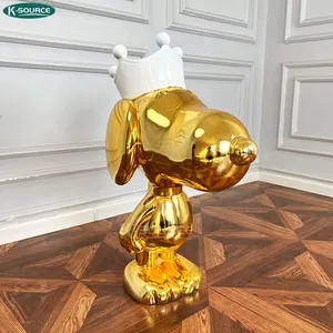 Decorations for home modern animal model ornaments resin Fiberglass Cartoon dog