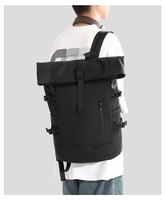 Sac à dos à enroulement personnalisé avec logo, antichoc, professionnel, pour ordinateur portable, avec compartiment pour ordinateur portable, multifonctionnel