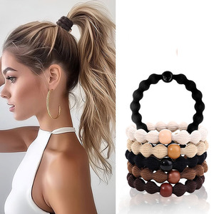 Coletero Negro con Bola Redonda para Niñas, Precio <span class=keywords><strong>de</strong></span> Fábrica al por Mayor, Coletero Sencillo - Product Image 1