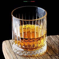 Verres à liqueur en paille rayés de style européen, cristal transparent de haute qualité pour whisky, vodka, liqueur, bière, eau, sublimation