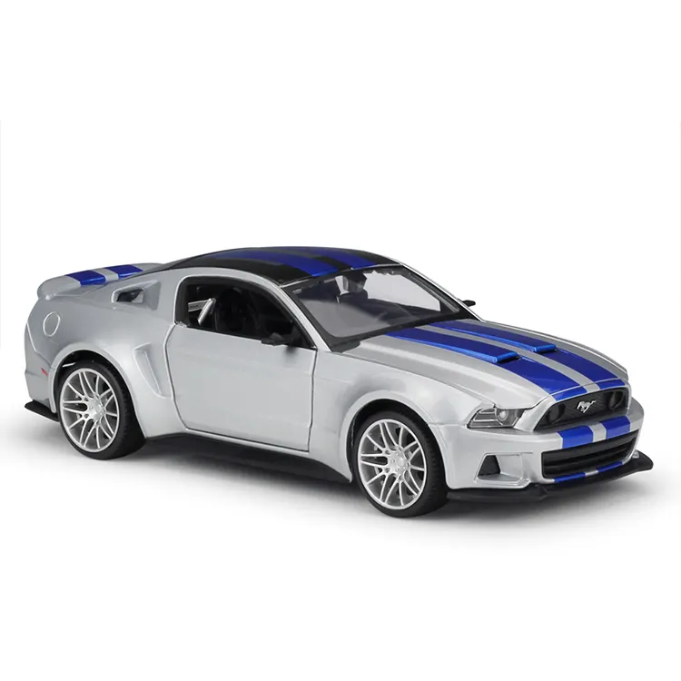 Maisto โมเดลรถ1/24 2014รถ Mustang รุ่นนักแข่งบนท้องถนนของเล่นเหล็กหล่อของขวัญ
