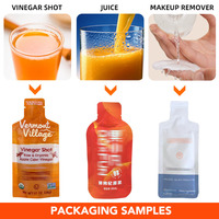 Machine d'emballage automatique pour sachets préformés de jus de fruits (vinaigre, orange, mangue)