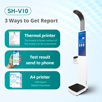 Quiosco de autoservicio médico SH-V10 para chequeos de salud, máquina inteligente de examen corporal completo con certificación CE