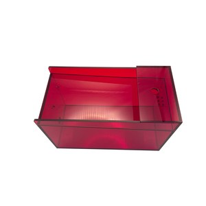 Meijie <span class=keywords><strong>plexiglass</strong></span> Hộp Màu Đỏ tùy chỉnh Acrylic hiển thị đứng hộp - Product Image 6