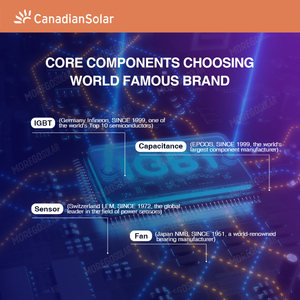 ระบบพลังงานแสงอาทิตย์ Canadian Solar CSI 50KW 60KW 66KW แบบเชื่อมต่อกับระบบไฟฟ้าสาธารณะ พร้อมอุปกรณ์แปลงไฟ 400V เป็นไฟ AC - Product Image 4