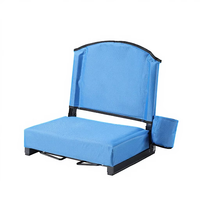 Sièges de stade extérieurs ultra rembourrés, confortables, avec dossiers en mousse épaisse, larges, portables, pliables, avec sangle d'épaule, pour camping et plage