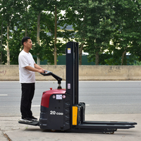 Chariot élévateur électrique 48V avec déplaceur latéral électrique, batterie au plomb-acide, pneus pleins pour la manutention en entrepôt