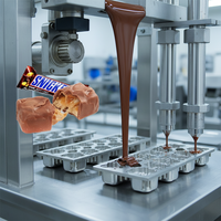 Machine à fabriquer des barres céréalières TGMachine, machine à fabriquer des barres Snickers, ligne de production automatique de barres chocolatées multicouches, PLC SUS304, machines alimentaires