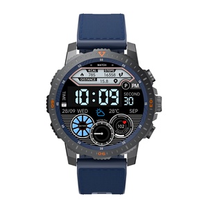 <span class=keywords><strong>Montre</strong></span> connectée sportive avec moniteur de fréquence cardiaque, tensiomètre, appels Bluetooth Android, bracelet extérieur, NFC, étanche, cadran personnalisable pour hommes, Reloj - Product Image 1