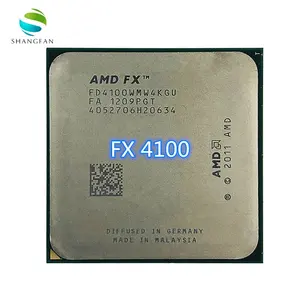 使用状态AMD FX系列FX4100 FX-4100 FX 4100 3.6 GHz四核CPU处理器FD4100WMW4KGU插座AM3 +