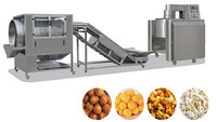 Máquina de palomitas de maíz pequeña de aire caliente industrial, máquina de palomitas de caramelo de gas profesional automática, línea de producción, máquina de palomitas de maíz
