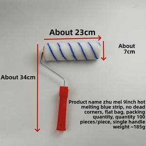 Cepillo de rodillo de pintura de látex resistente al calor de 9 pulgadas de gama alta, pelo largo anticorrosión, resistente al agua <span class=keywords><strong>para</strong></span> <span class=keywords><strong>paredes</strong></span> interiores <span class=keywords><strong>para</strong></span> pintura al óleo - Product Image 2