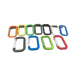 Moschettone rettangolare con fibbia ad anello quadrato in alluminio per borsa da campeggio fibbia da appendere 50mm marina Kayak <span class=keywords><strong>barca</strong></span> - Product Image 6