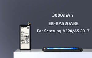 Spot Goods Factory Supply EB-BA520ABE 3000mah Remplacement des batteries de téléphone portable pour <span class=keywords><strong>Samsung</strong></span> Galaxy A520 <span class=keywords><strong>A5</strong></span> <span class=keywords><strong>2017</strong></span> <span class=keywords><strong>Batterie</strong></span> - Product Image 3