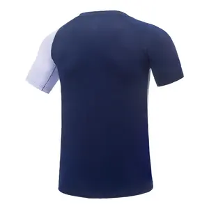 Desain baru pakaian olahraga longgar kemeja bulu tangkis melar Badminton Jersey tenis kemeja untuk pria Dri-fit