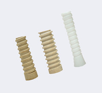 Fournisseur de pièces ferroviaires, goujon en plastique nylon pour rail PA66 ou HDPE, isolateur de rail, manchon en plastique